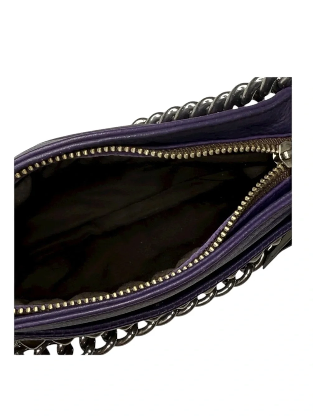 Y2K: new Tylie Malibu 𖢻 Runaway Rockstud Simone Cross Body Bag 𖢻 Purple Leather